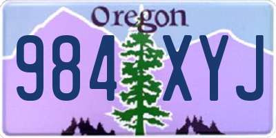 OR license plate 984XYJ