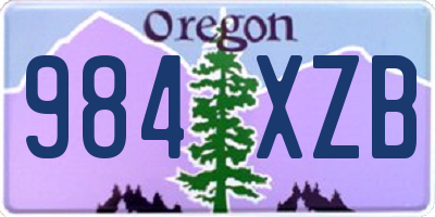OR license plate 984XZB