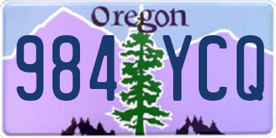 OR license plate 984YCQ