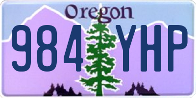 OR license plate 984YHP