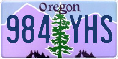 OR license plate 984YHS