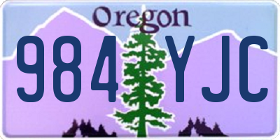 OR license plate 984YJC