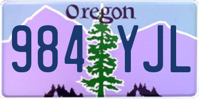 OR license plate 984YJL