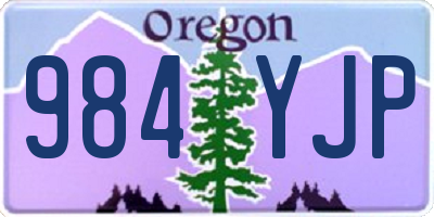 OR license plate 984YJP