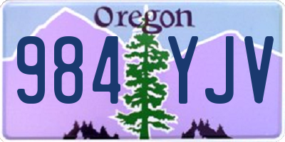 OR license plate 984YJV