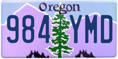 OR license plate 984YMD