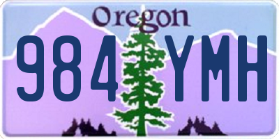 OR license plate 984YMH