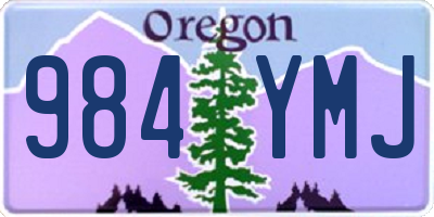 OR license plate 984YMJ