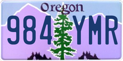 OR license plate 984YMR