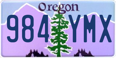 OR license plate 984YMX