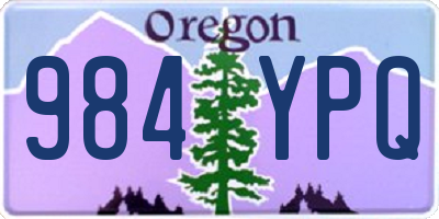 OR license plate 984YPQ