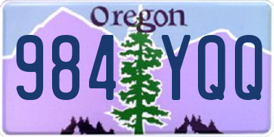 OR license plate 984YQQ