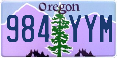 OR license plate 984YYM