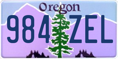 OR license plate 984ZEL