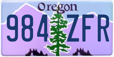 OR license plate 984ZFR
