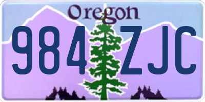 OR license plate 984ZJC