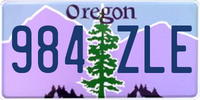 OR license plate 984ZLE