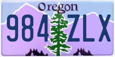 OR license plate 984ZLX
