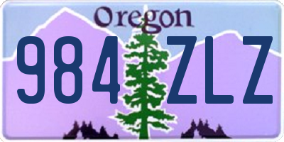 OR license plate 984ZLZ