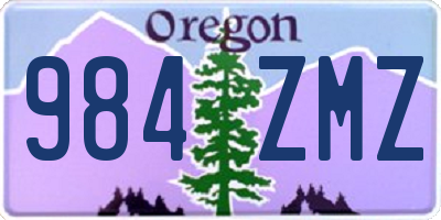 OR license plate 984ZMZ