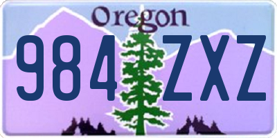 OR license plate 984ZXZ