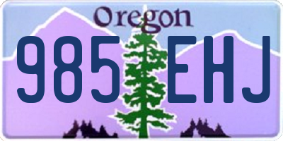OR license plate 985EHJ