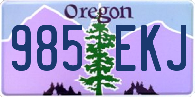 OR license plate 985EKJ
