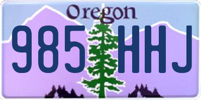 OR license plate 985HHJ