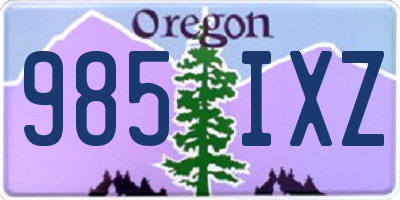 OR license plate 985IXZ