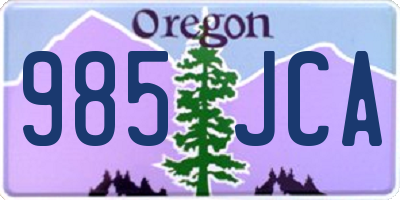 OR license plate 985JCA
