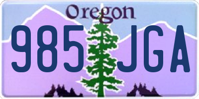 OR license plate 985JGA