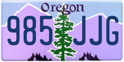 OR license plate 985JJG