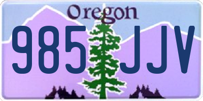 OR license plate 985JJV