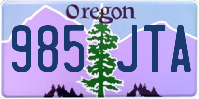 OR license plate 985JTA