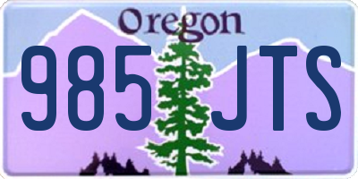 OR license plate 985JTS