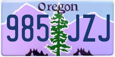 OR license plate 985JZJ