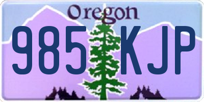OR license plate 985KJP
