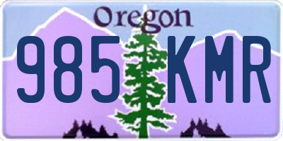 OR license plate 985KMR