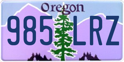 OR license plate 985LRZ
