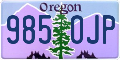 OR license plate 985OJP