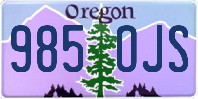 OR license plate 985OJS