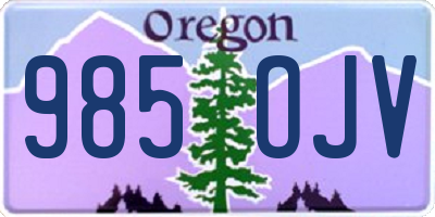 OR license plate 985OJV