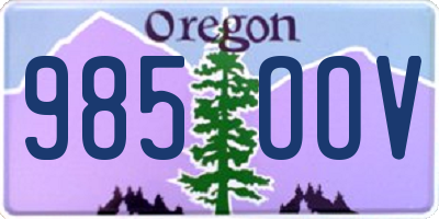 OR license plate 985OOV
