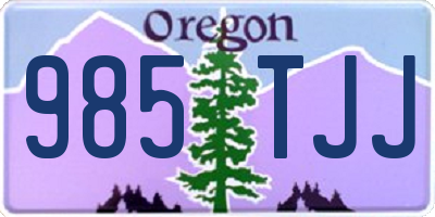 OR license plate 985TJJ