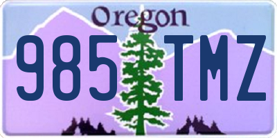 OR license plate 985TMZ