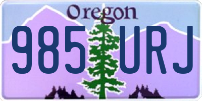 OR license plate 985URJ