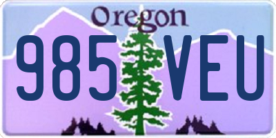 OR license plate 985VEU