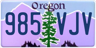 OR license plate 985VJV