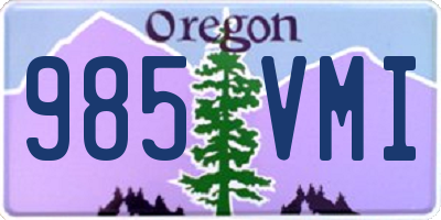 OR license plate 985VMI