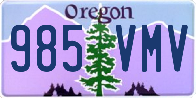 OR license plate 985VMV